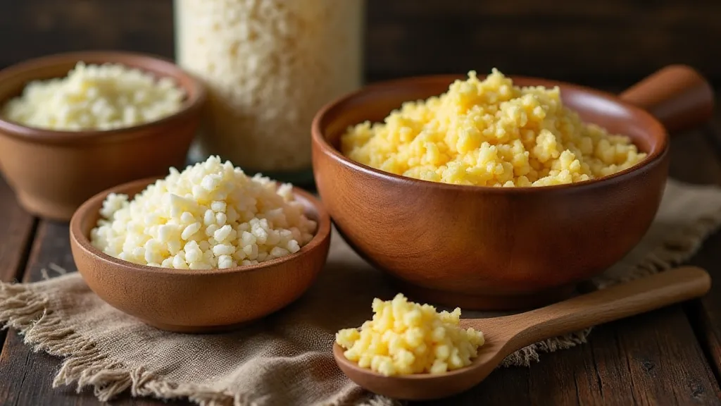 Still life of Cornmeal Mush ingredients