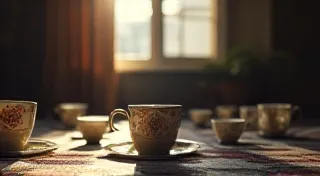 The Silent Supper: Echoes of Shared Absence in Vintage Fare